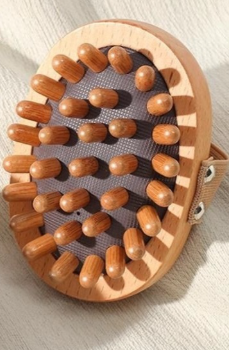 Body Anti Cellulite Borstel Rustgevende Houten Essentiële Olie Spa Luchtkussen Massage Haarkam Hoofdhuid Massage Borstel Body Massager image