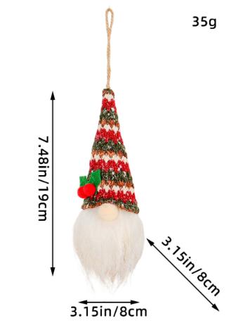 Luminous faceless doll Christmas tree ornament image