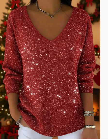 Aylise™ | Feestelijke Damestrui met V-hals image