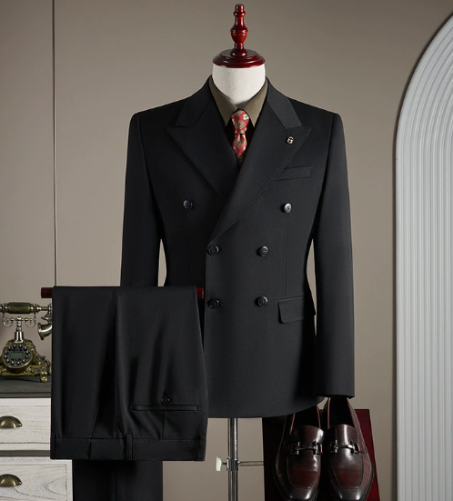 Double breasted wool suit image