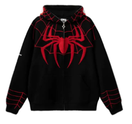 Spiderman Cardigan Zip-Up Hoodie image