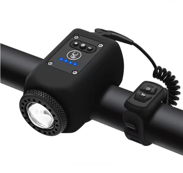 Bicycle night riding headlights image