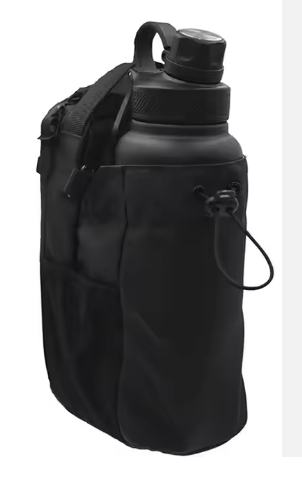 New Style Sports Workout Magnetic Water Bottle Bag Sling Bag Carrier Holder Pouch Magnetic Gym Bag image