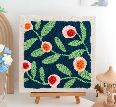 Handmade DIY Russian wool poke embroidery material kit image