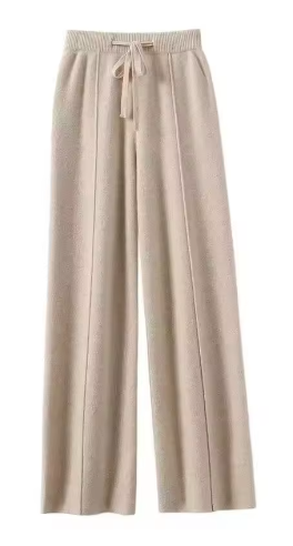 Straight slacks Baggy slimming slacks image