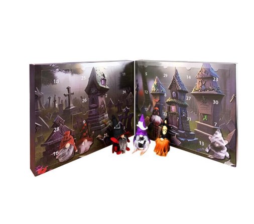 2024 Halloween gnome advent calendar, 2024 Halloween advent calendar, Halloween advent calendar with 31 collectible dolls, Halloween countdown calendar (1PC) image