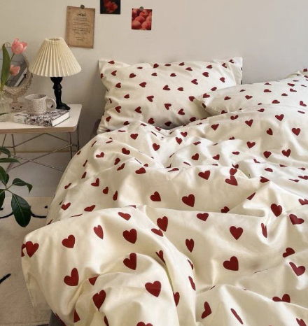 3/4pcs Cute Korean Bedding Set image