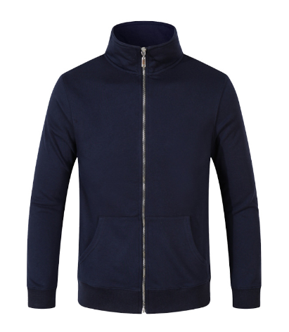 Solid color zipper jacket image