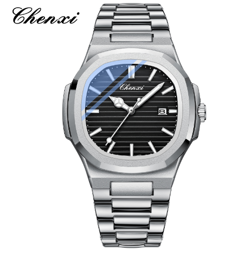 Men's Quartz Watch Luxury Stainless Steel Wristwatch image