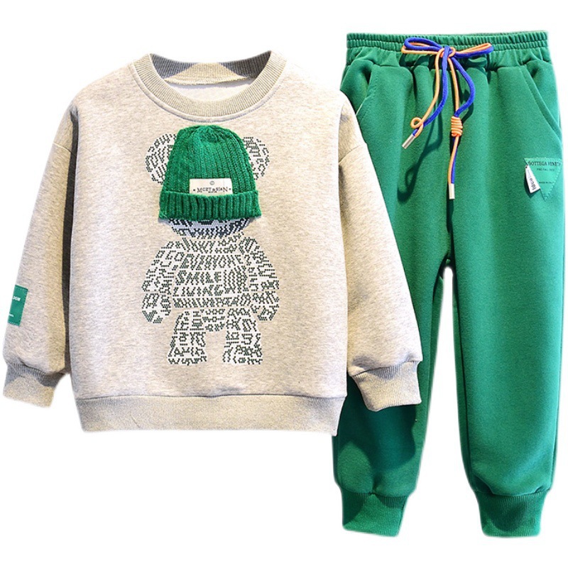 Children‘s clothing spring and autumn boys and girls suits image