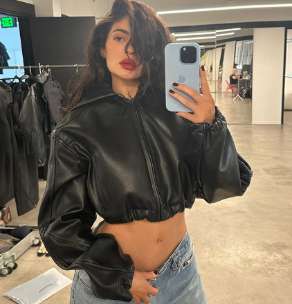 Black PU Leather Jacket Cropped Coat Street Fashion Winter Clothes Women Hooded Zip Up Short Jacket Outerwear/Zipper Short Navel Exposed Slim Hooded Faux Leather Jacket Women (Single Piece) image